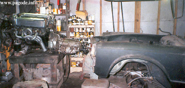 Mercedes Pagode Motor 6,3 Liter